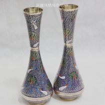 Handmade engraving vase Pakistan bronze vase vase Vase Hand Bronze Ware Pendulum for a pair price
