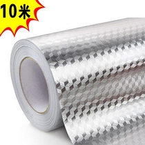 (Send scraper) 10 m self-adhesive aluminum foil waterproof kitchen oil-proof sticker tin foil temperature-resistant cabinet oil fume wall sticker
