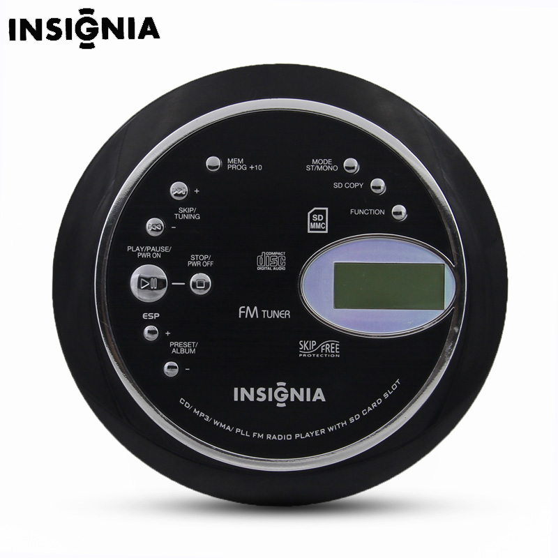 INSIGNIA portable CD player CD Walkman supports MP3 English CD player fetal training machine