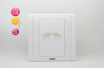 TCL-Rograng Mei Han all white series-a telephone computer socket with protective door