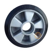 180x50 aluminium core rubber wheel forklift wheel heavy-duty castors wear wheel equipment wheel mute wheel elastic wheels