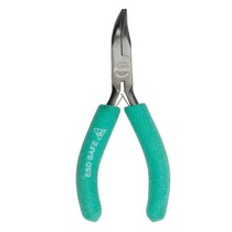 Taiwan Baogong Proskit PM-055CN 5 inch anti-static black nickel anti-slip soft sleeve curved mouth pliers Pointed mouth pliers