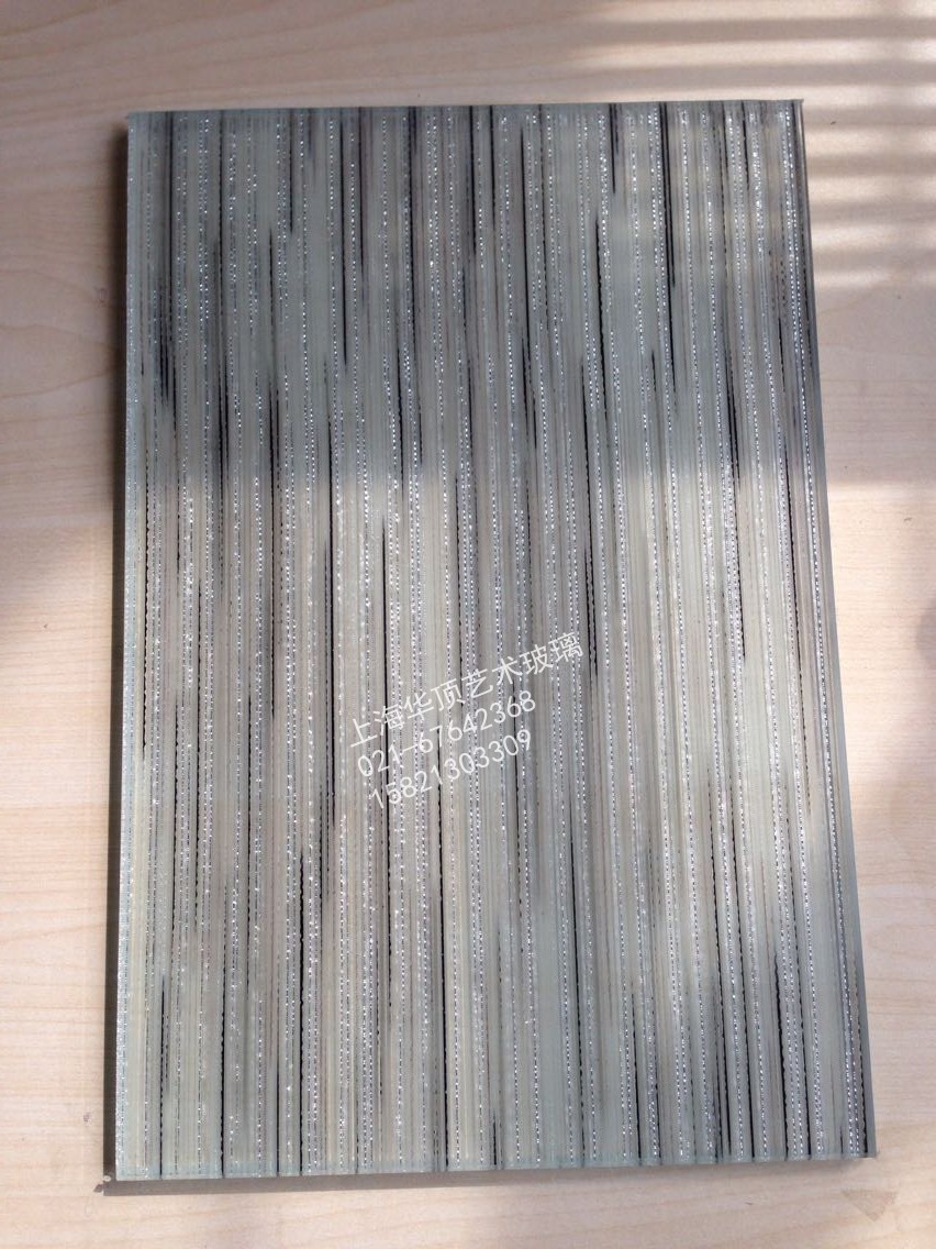 Huading - Clamping glass clamping art glass clip glue partition door core background