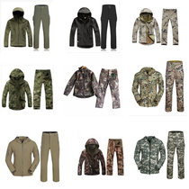 Military Eagle TAD shark skin soft shell assault jacket pants outdoor camouflage combination set