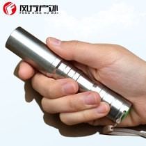 Popular outdoor C5 Q5 stainless steel flashlight 18650 mini charging long shot