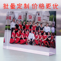 Crystal photo table production Wedding wedding photo custom image diy photo frame gift Bevel lettering