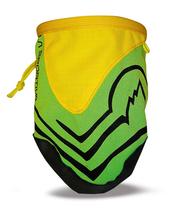 La Sportiva Solution climbing shoes with magnesium powder bag with belt tool bag running bag spot