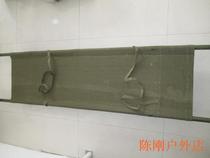 Retired inventory collection stretcher Outdoor folding bed seventies wooden handle short-distance stretcher film and television props