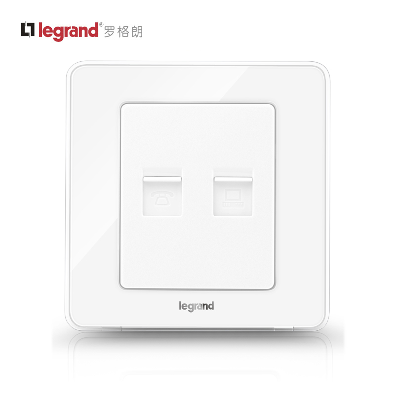 TCL Legrand switch socket Yi code circle _ ice Ying Bai _ telephone computer plug (super five)