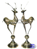 Pakistani bronze Sika deer decoration deer decoration Deer large countertop decoration Handicrafts 50cm