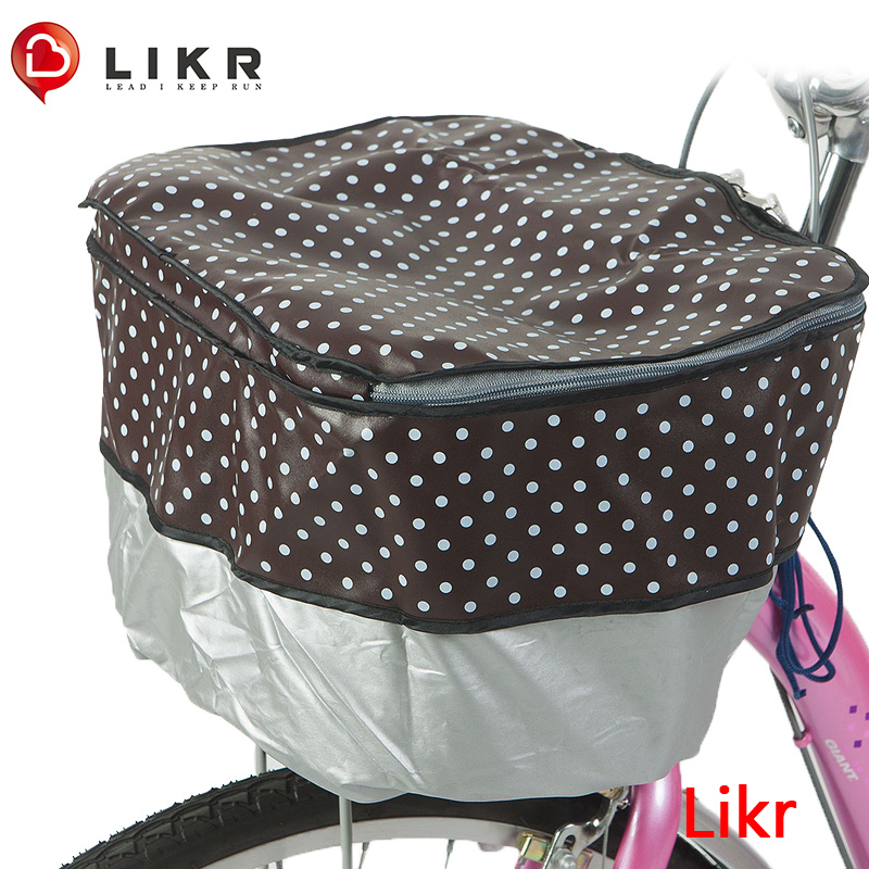 Basket Cover for Electric Bicycle Folding Vehicle Front Basket Cover Basket Wave Point Point Rainproof Cover Dust-proof Cover with Cover
