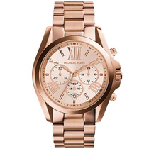 MICHAEL KORS BIG TABLE PAN FASHION BIG GOLD WATCH STEEL CHAIN DISC CALENDAR NEUTRAL WATCH WOMEN WATCH MK5605