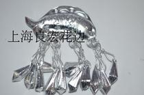 Miao silver clothing accessories National aluminum DIY clothing accessories Single hanging fish sesame bell