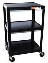 New multi-function metal projector cart Three-layer computer mobile car Room equipment workbench shelf