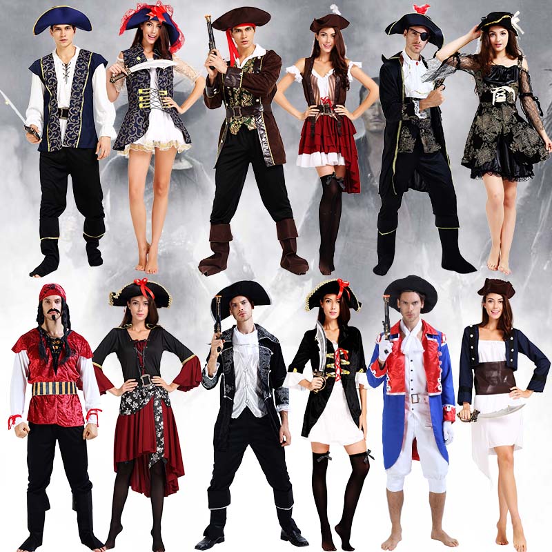 Cosplay Caribbean Pirate Costume Pirate Costume Adult Captain Jack Costume