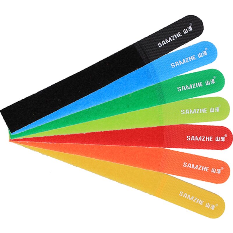Yamazzawa colorful cool 15 x 150mm computer tie belt strap tied tie tie strap back-to-back magic sticker