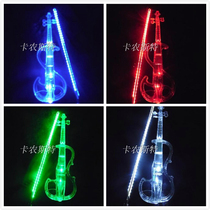 Bluetooth high-grade silent crystal violin performance grade stage performance special transparent electroacoustic electronic violin