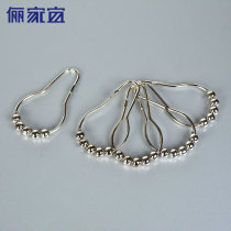 Lijiayi chrome-plated metal hook shower curtain hook accessories