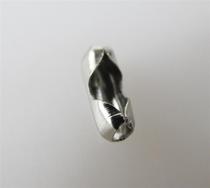 Stainless Steel 2 4mm silver iron bead chain buckle sleeve
