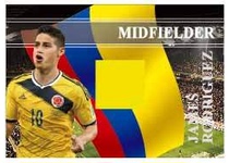 Colombian Monochrome Jersey Card J Rodriguez
