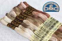 French DMC embroidery thread 25#brown Aoki and son Japanese flower embroidery common color set three-dimensional embroidery