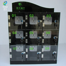 Acrylic 9-door restaurant mobile phone storage cabinet troop certificate wallet mobile phone storage charging cabinet dedicated