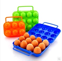 Outdoor egg box picnic portable plastic 6-cell egg box 12-cell duck egg box portable egg holder