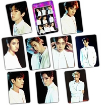 Exo Three Tour Concert Magazine Sweep Picture A Crystal Card Sticker Bus Card Sticker Set of 10 KT817