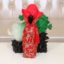 Chinese classical wine bottle cover European wine bottle cover dust cover Crafts decorations Home wedding gifts