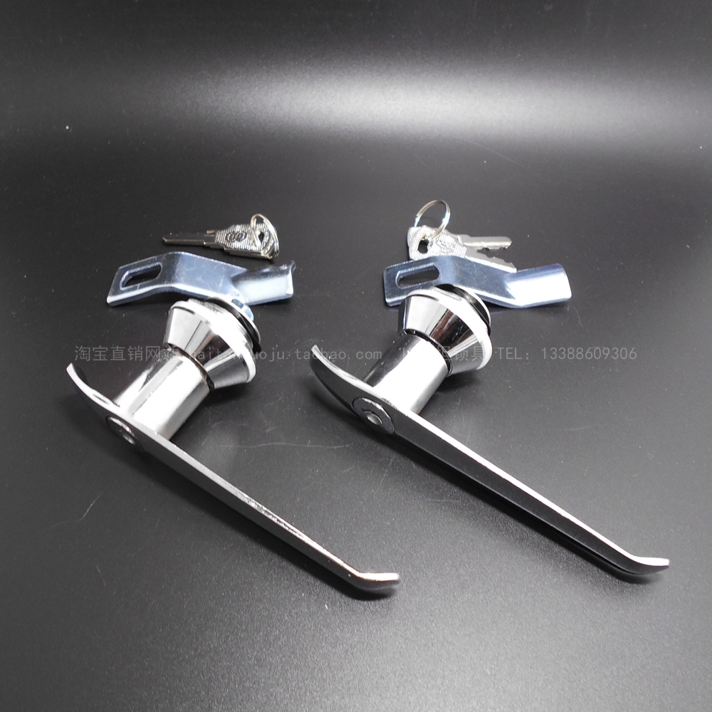 Fire lock cabinet door handle lock all zinc alloy long handle lock electronic control box door lock hand lock key MS304