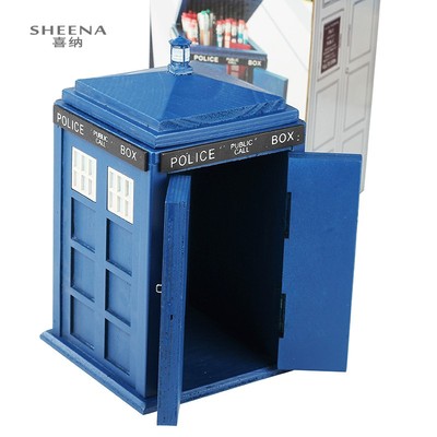 taobao agent DoctorWho Mysterious Doctor Tardis D -style police pavilion storage box holder Student desk supplies