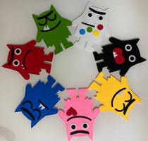 My mood Little monster felt cover color monster teaching picture book to expand felt teaching aids can set hands