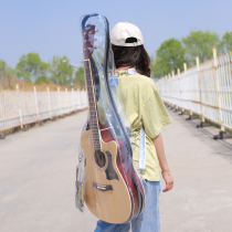 Guitar Backpack Transparency Dazzling Folk Ballad 39 inch 40 inch 41 inch Summer jelly Package Personality Instrumental Wood Guitar Bag