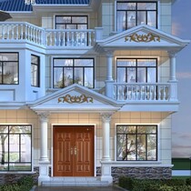  EPS embossed exterior wall decoration villa mountain flower imitation sandstone rectangular foam flower board finished product customization
