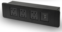 Multimedia screen aluminum alloy panel socket desktop wall junction box hotel conference Integrated Information Module