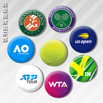 Australian Open French Open Wimbledon US Open metal metal tinplate creative tennis badge I love Tennis Club