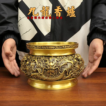 香炉　九龍香炉 2023-16．須賀月真 龍足香炉香炉 - 高岡銅器展示館
