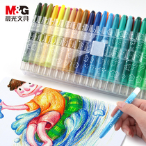 Morning light 36 color heavy color rotating crayon 48 color Colorful Stick oil painting stick 24 color kindergarten childrens painting color stick