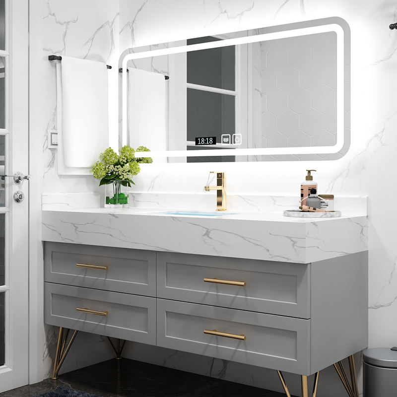 338 46 Intelligent Bathroom Cabinet Combination Nordic Simple