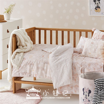 Xiao Yu Ji adairs baby bedding quilt cover pillowcase Minnie cotton Princess baby newborn