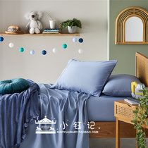Xiao Yu Ji Australia adairs childrens bedding sheets bed hats pillowcase Organic blue cotton