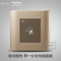 Schneider light style Brown with one branch TV one point one TV socket E8431TVM