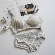Nursing bra set Feeding postpartum no rim Pregnancy maternity bra Monthly underwear set Nursing cotton