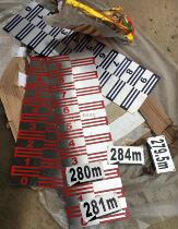 Water level stainless steel pond enamel plate extension can be customized national standard blue word water line can be customized signage