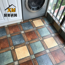  American country balcony non-slip floor tiles Garden antique tiles Courtyard aisle tiles Bathroom floor tiles 300