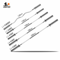 Olympic rod 1 5m 1 8M 2 2 Curved rod Straight rod Barbell rod large hole barbell dumbbell piece weightlifting barbell Household
