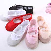 Ballet dance shoes cat claw shoes practice shoes kindergarten girl cowhide soft bottom dance shoes cloth shoes Day special