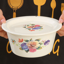 Huaco enameled lid Pot Pot Pot old soup pot with lid lard bowl and basin lid Bowl