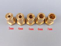 3 4 5 6 7mm Shaft coupling trolley Wheels Tires DC Motor Robot Trolley