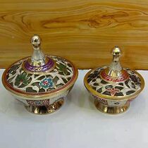 Sugar cans European-style candy cans Retro copper cans with lid